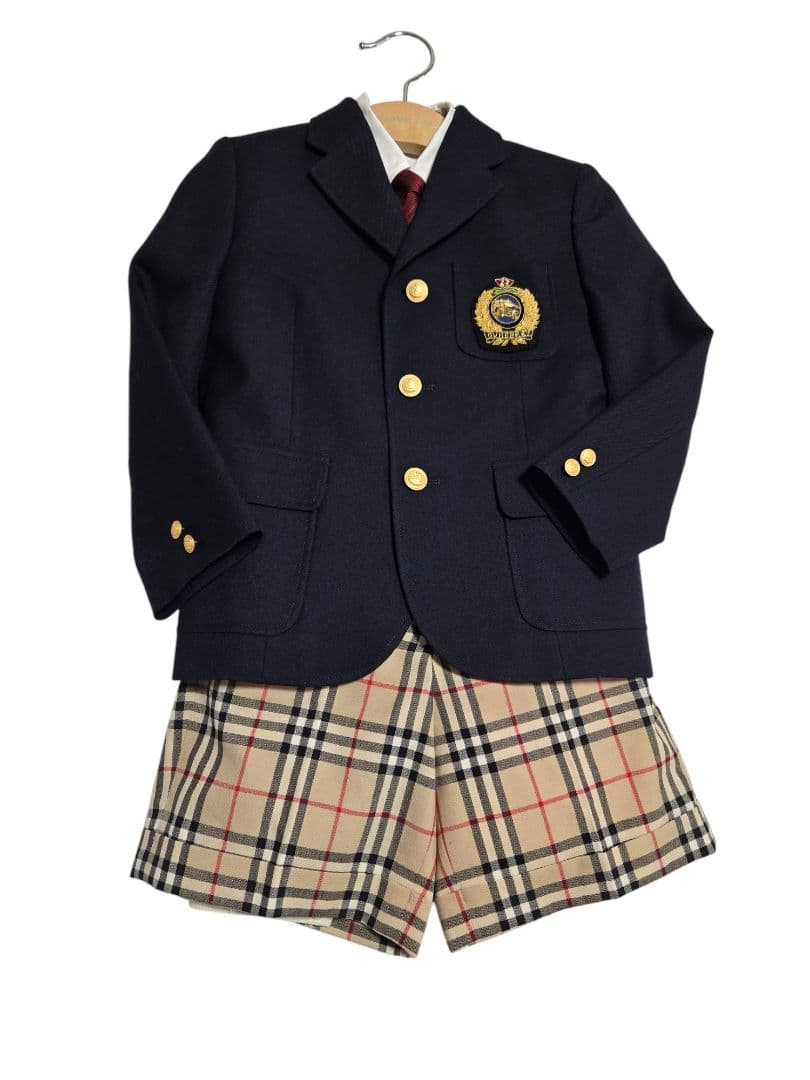 BURBERRY エンブレムジャケット ノバチェック ハーフパンツ ネクタイ等