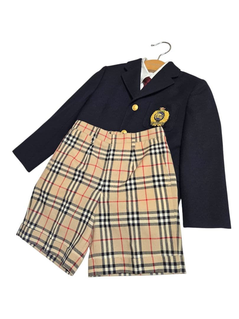 BURBERRY エンブレムジャケット ノバチェック ハーフパンツ ネクタイ等