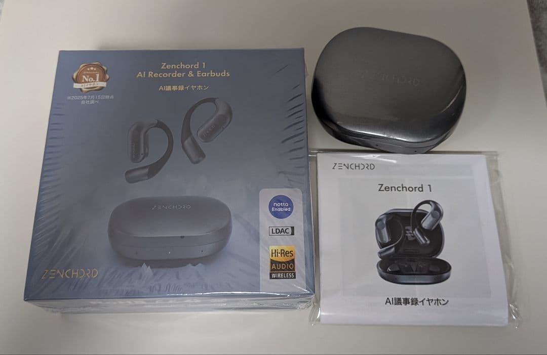 【動作確認のみ】Zenchord 1 ワイヤレスイヤホン ダークグレー