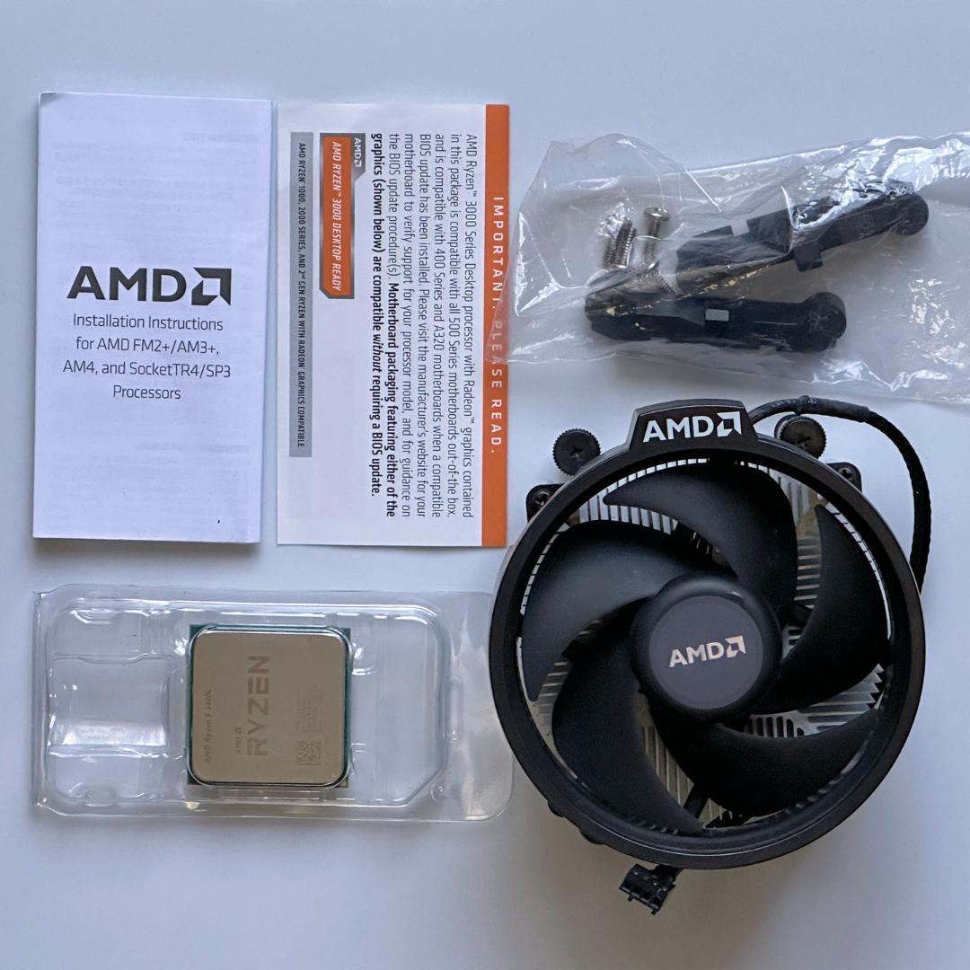 AMD RYZEN 5 3400G / Wraith Stealth Fan付属