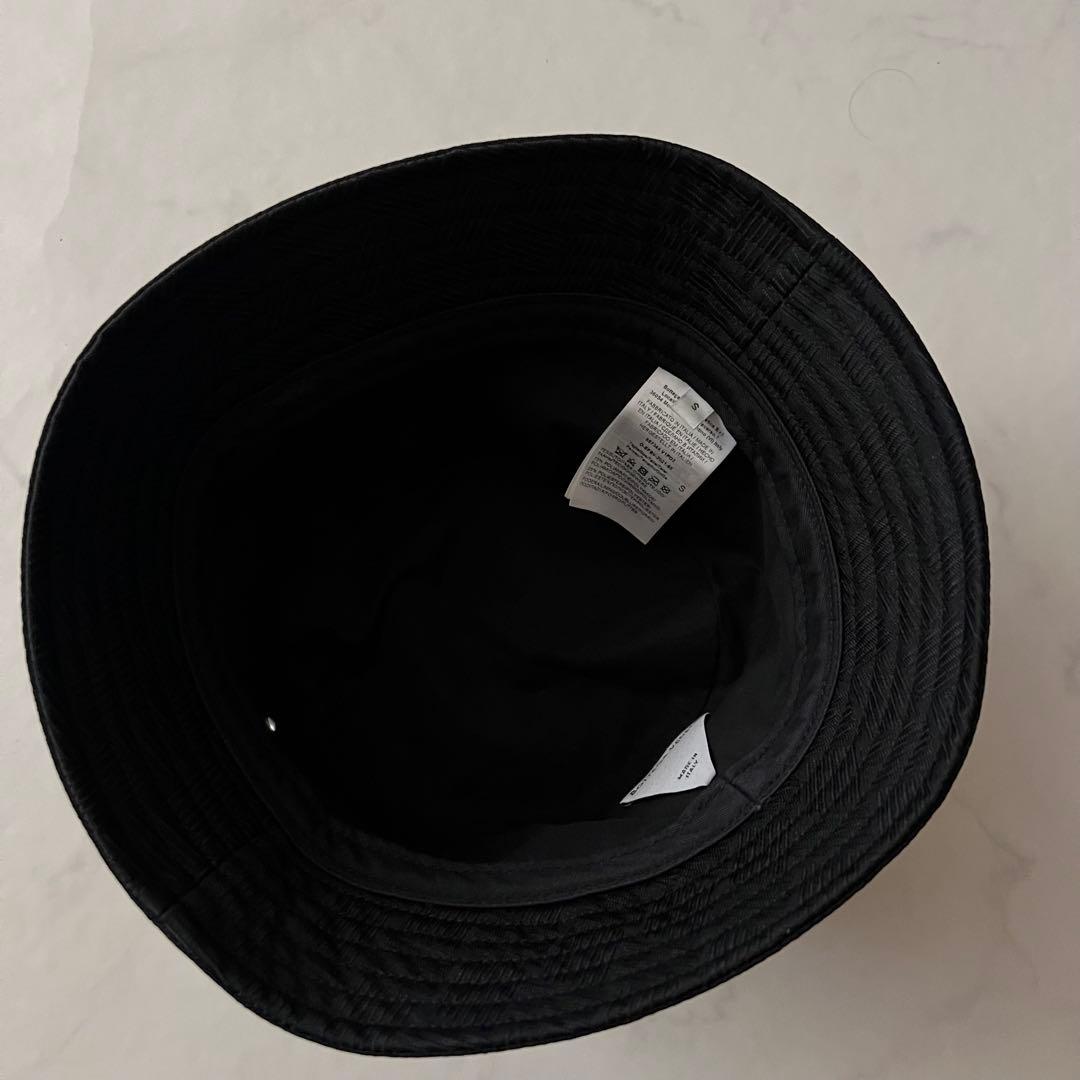 美品 ボッテガヴェネタ バケットハット ブラック 黒 Sサイズ 帽子 近年モデル