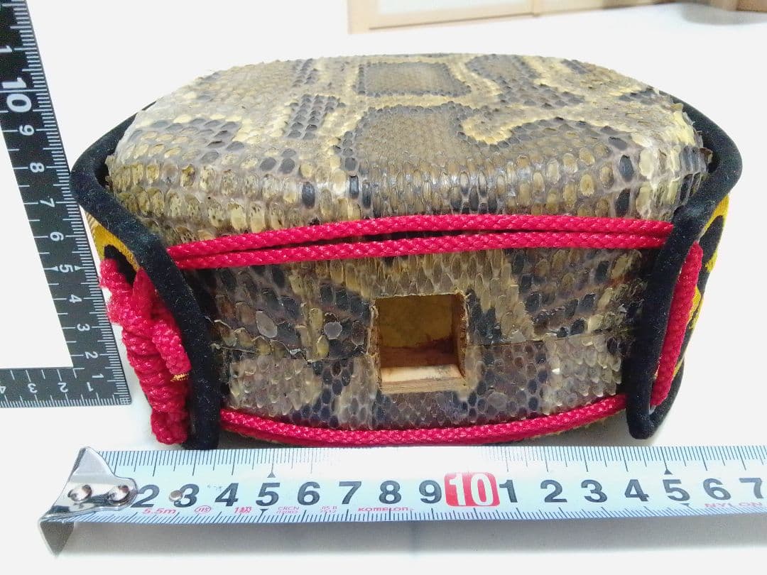 沖縄三線 本皮 強化張り 蛇皮 バッグ付 琉球 和楽器 本体