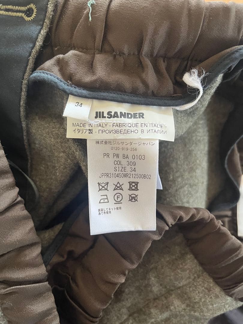パンツ jil sander wool slacks