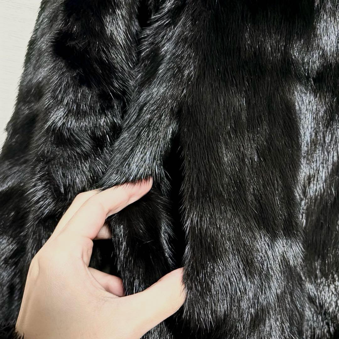 SAGA MINK superb quality ファーコート　ロングコート