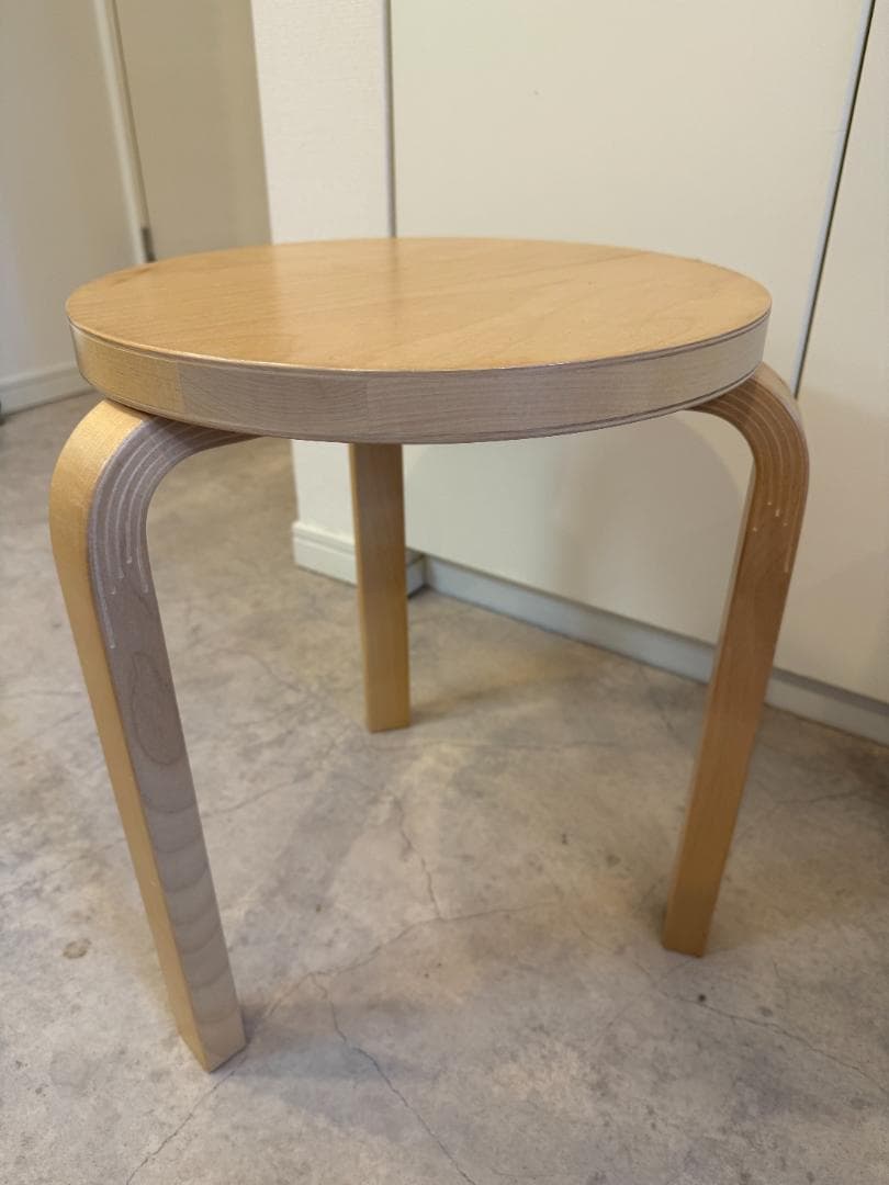 artek　スツール　60　アアルト　三本脚　中古　ナチュラル