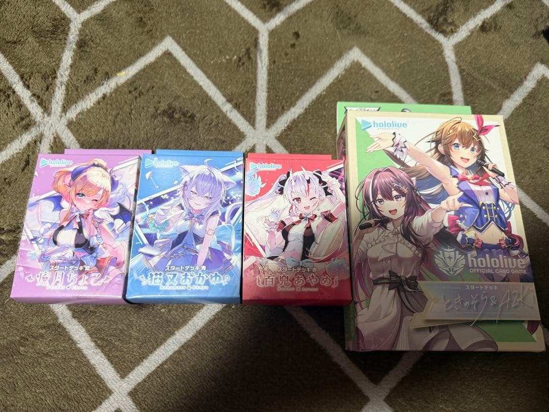 ホロライブ カードダス　スタートデッキ4個セット