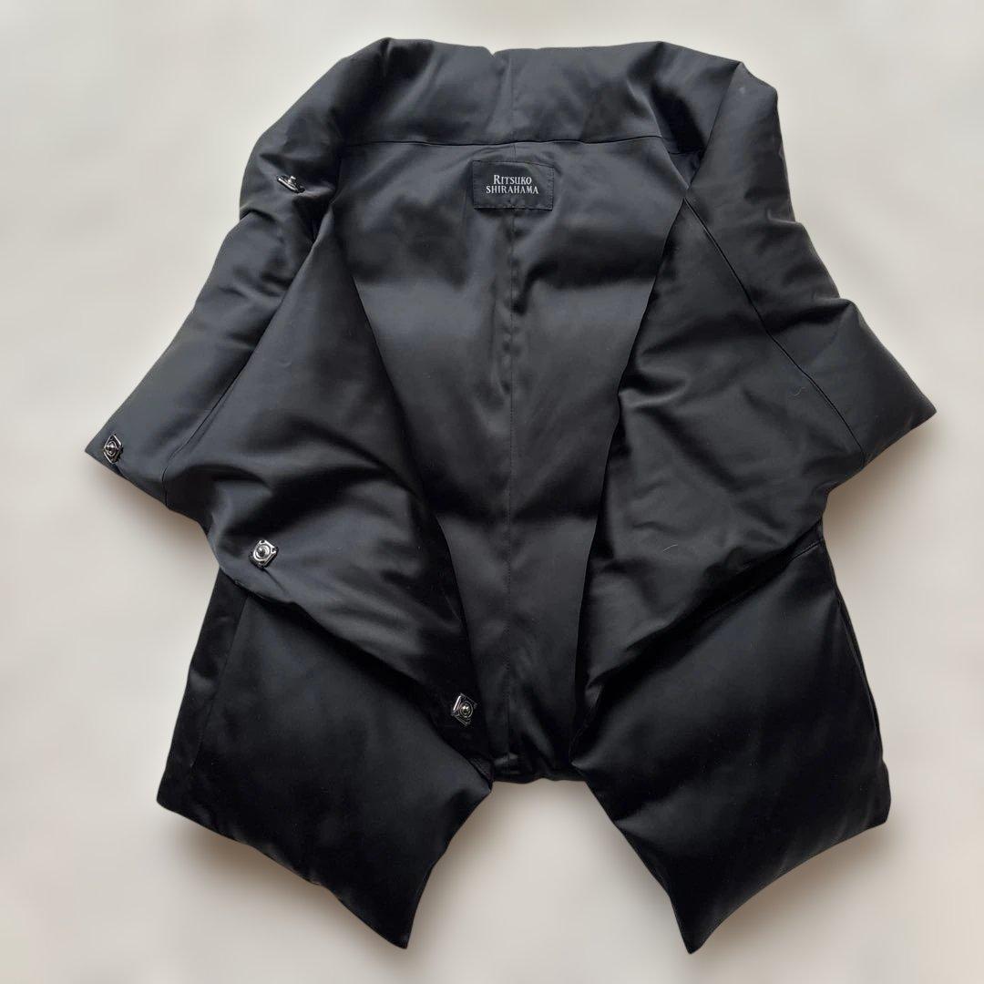 RITSUKO SHIRAHAMA 黒 ダウンベスト　サイズ1 美品