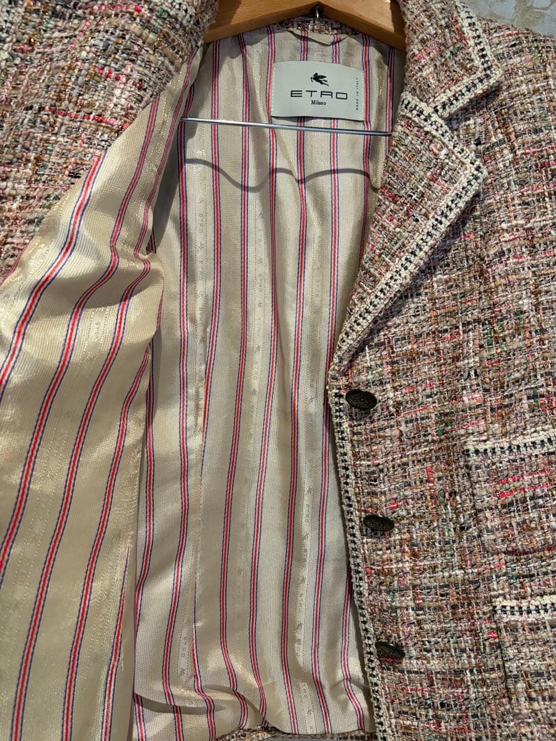 ETRO テーラードツイードセットアップ マルチカラー