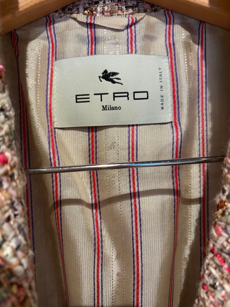 ETRO テーラードツイードセットアップ マルチカラー