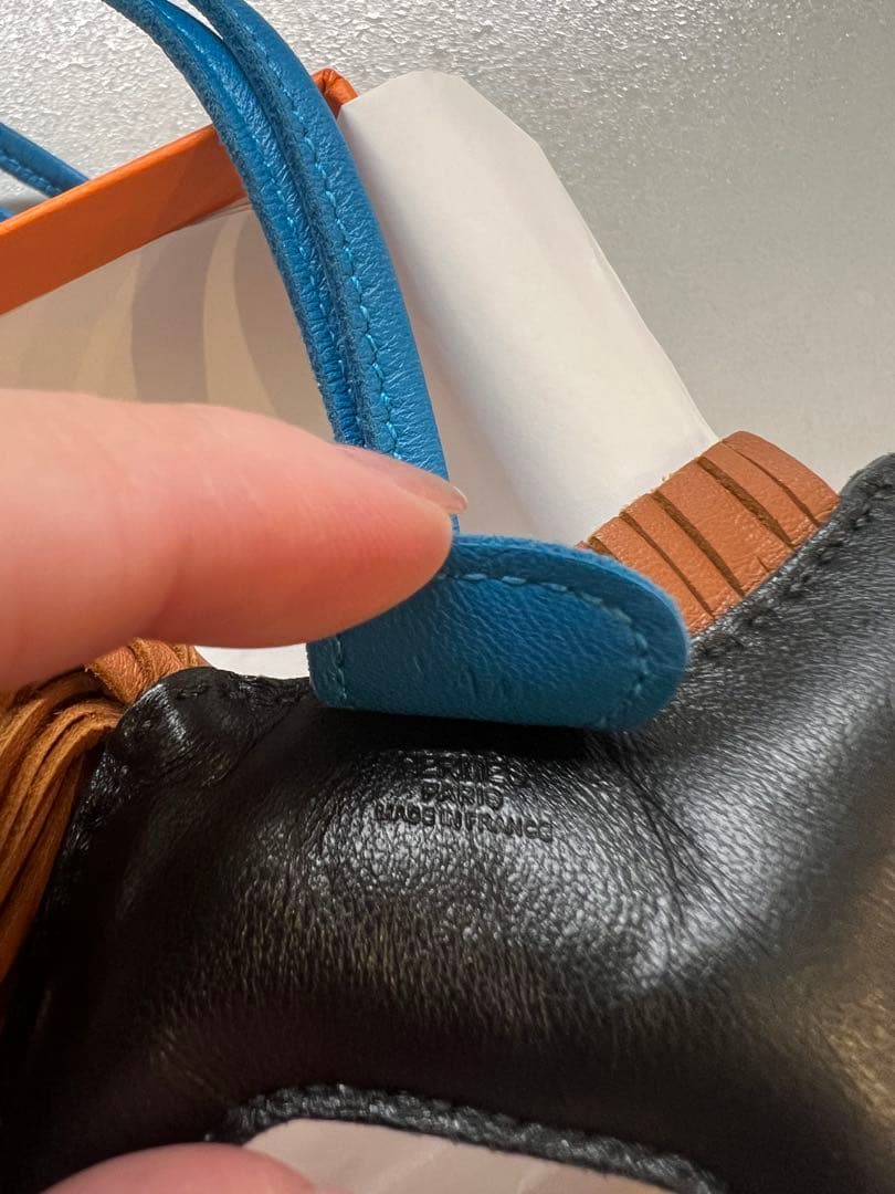 HERMES エルメス　ロデオ PM ブラック×ブルー×ブラウン