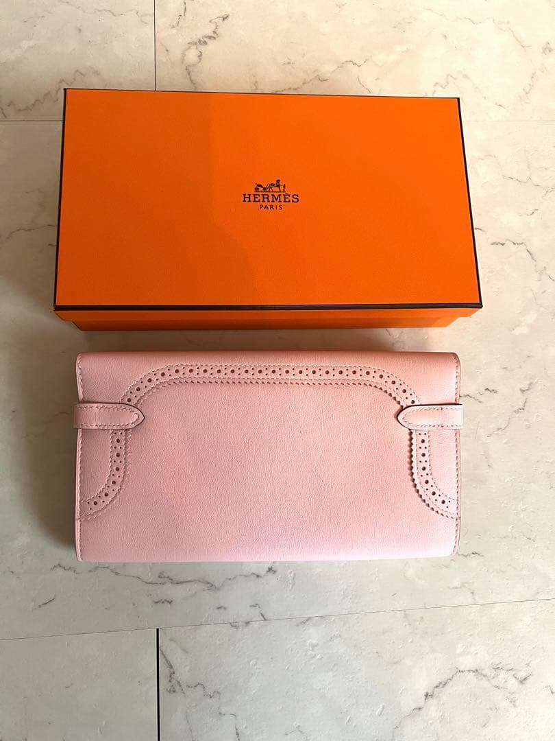 HERMES 【新品・未使用品】エルメス ケリーウォレット ギリーズローズサクラ