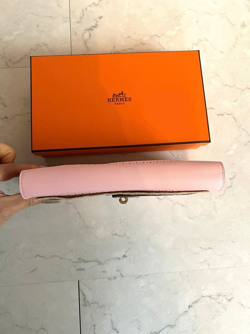 HERMES 【新品・未使用品】エルメス ケリーウォレット ギリーズローズサクラ