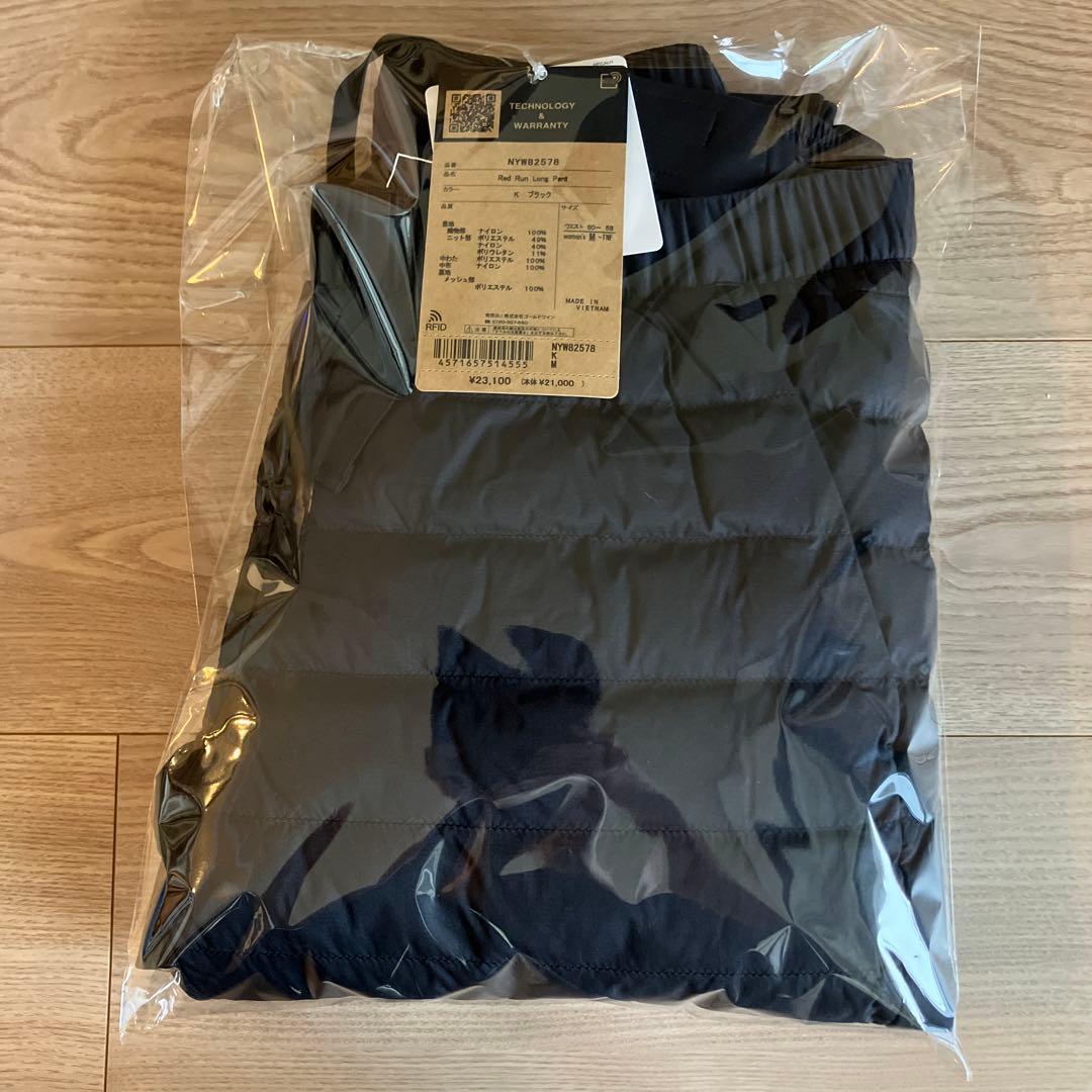 ノースフェイス レディース レッドランロングパンツ 黒 M NYW82578