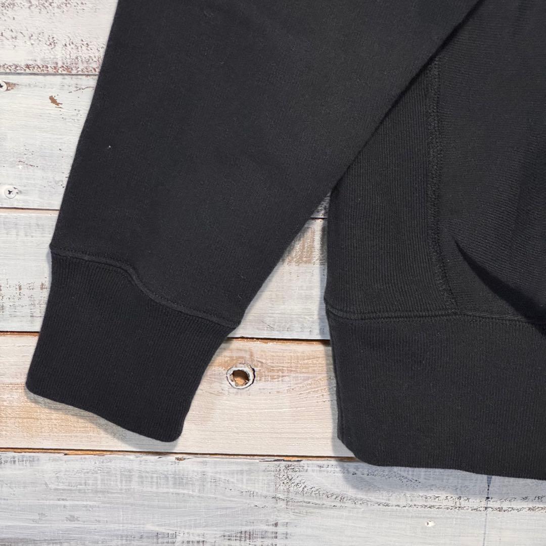 チャンピオン リバースウィーブ 青タグ 復刻 3段プリントスウェットXL 黒