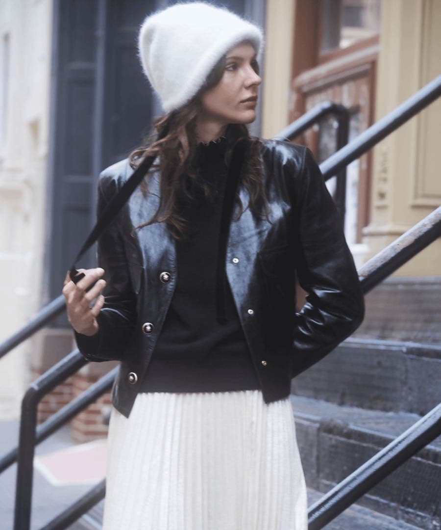 【新品タグ付き】Chapeau d' O Lame Angora Hood