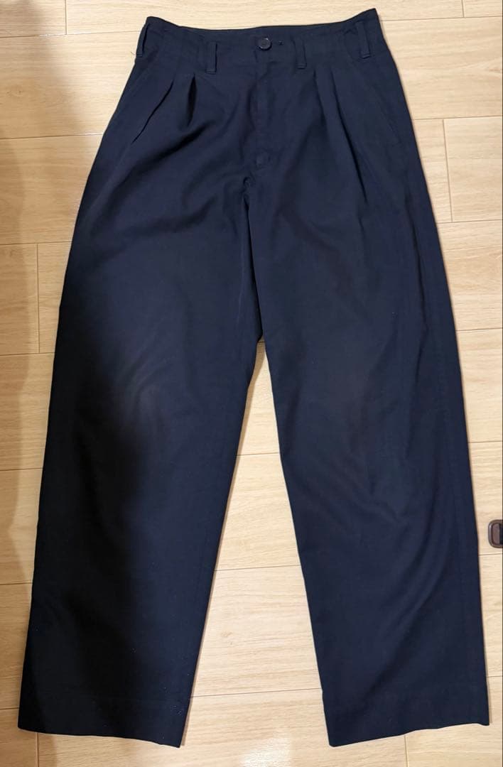 パンツ SUPER FINE WOOL COTTON TWILL SLACKS