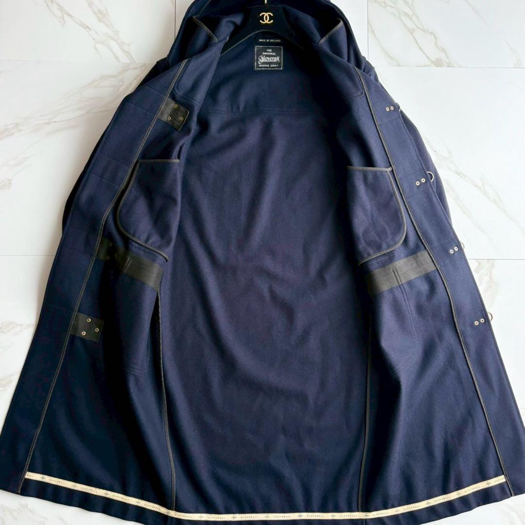 専用◆着丈114 グローバーオール ダッフルコート ロング 紺
