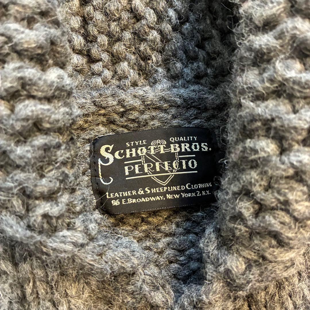 【セール】希少 Schott × KANATA 別注 カウチン L カナダ製