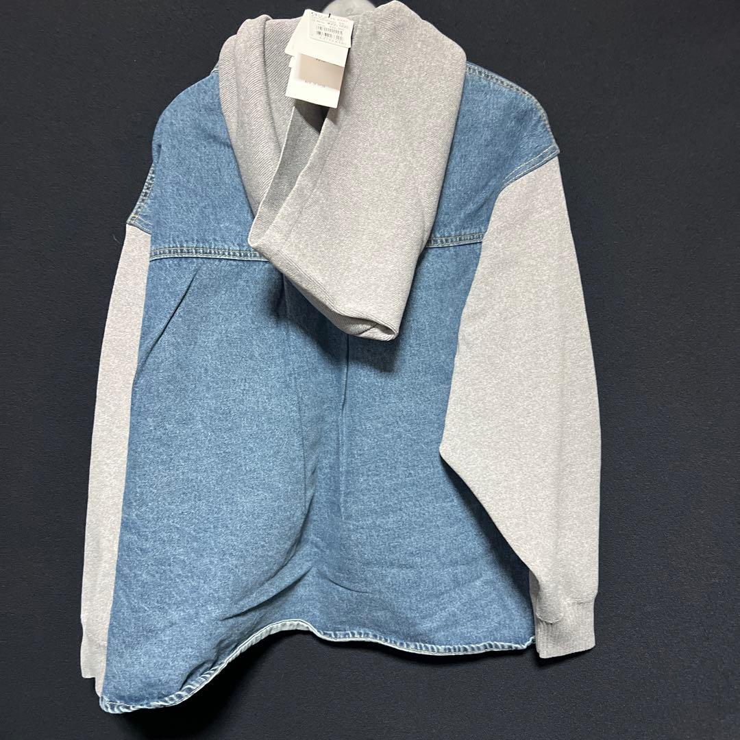 新品未使用タグ付き　定価22000円　Vin ニットドッキングデニムジャケット