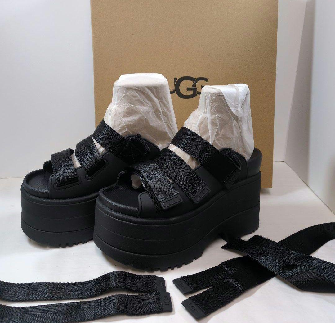 11日迄値下げ！UGG ★サンダル厚底　ゴールデンライズ23cm 黒★超美品