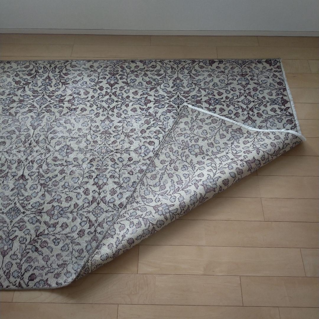 美品●114×188 　トルコ　ヴィンテージラグ