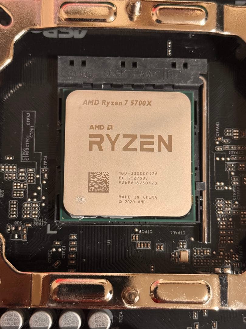 バラ売り可 Ryzen7 5700x マザボCPUクーラー メモリ16gb