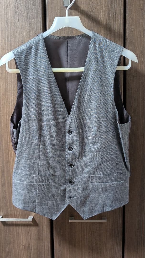 【美品】SHIPS ロロ・ピアーナ スリーピーススーツ ライトグレー