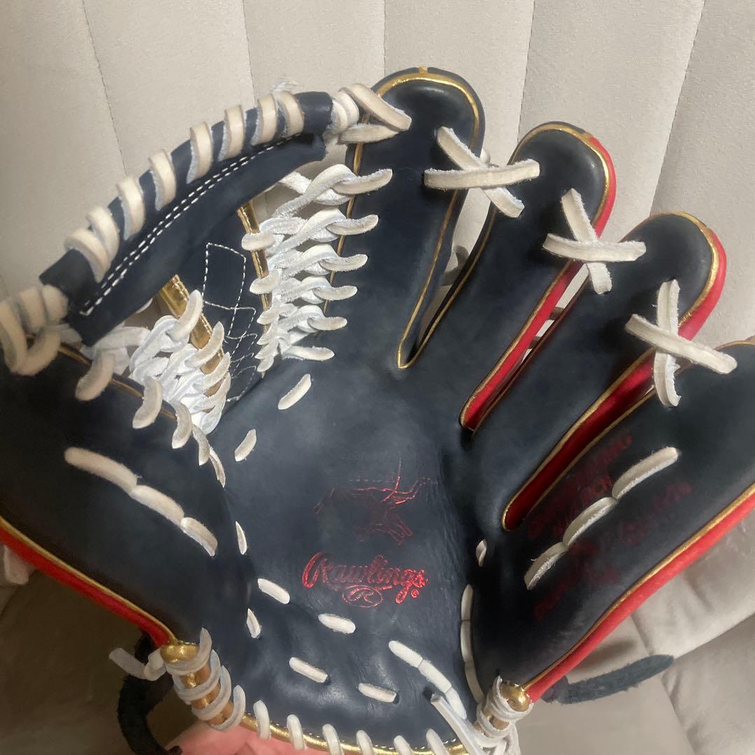 Rawlings 軟式グローブ 黒赤ウィザード
