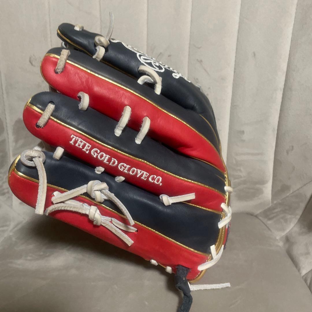 Rawlings 軟式グローブ 黒赤ウィザード