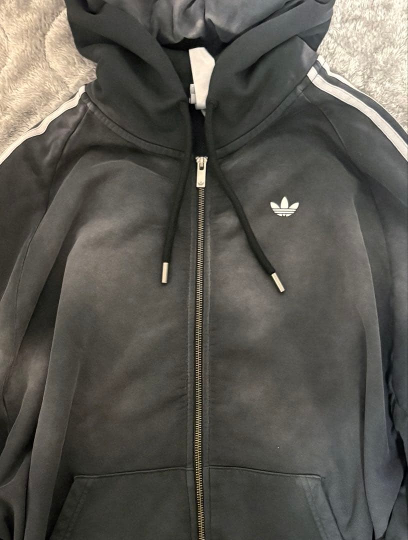 adidasADILENIUMシーズン4ウォッシュオーバーサイズ ジップパーカー