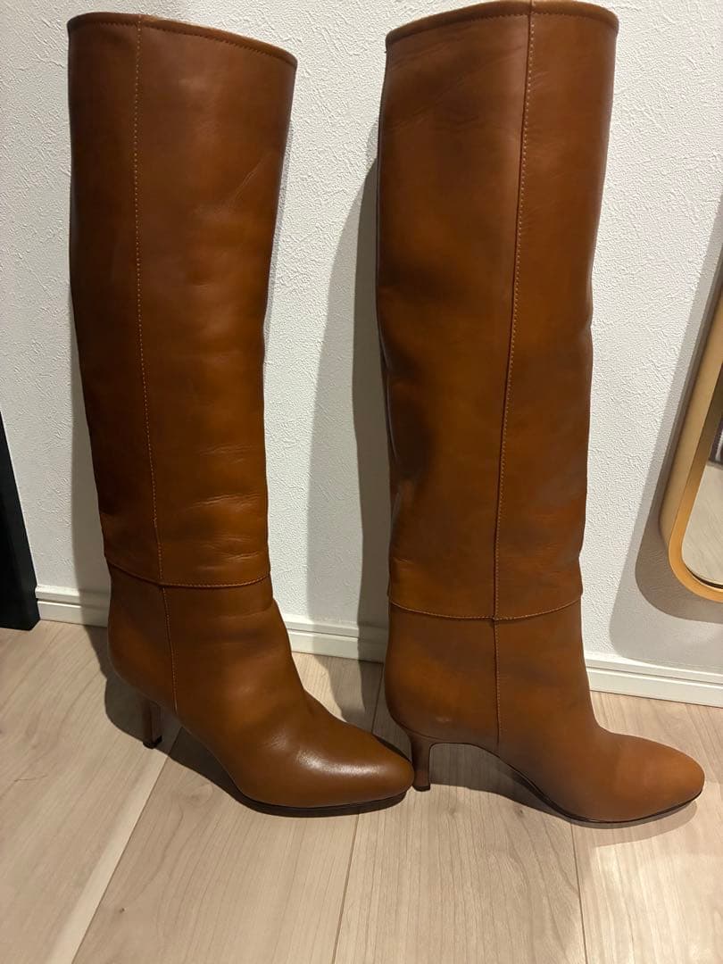 ブーツ METRO 8.0cm ロングブーツ FRIAR BROWN レディース