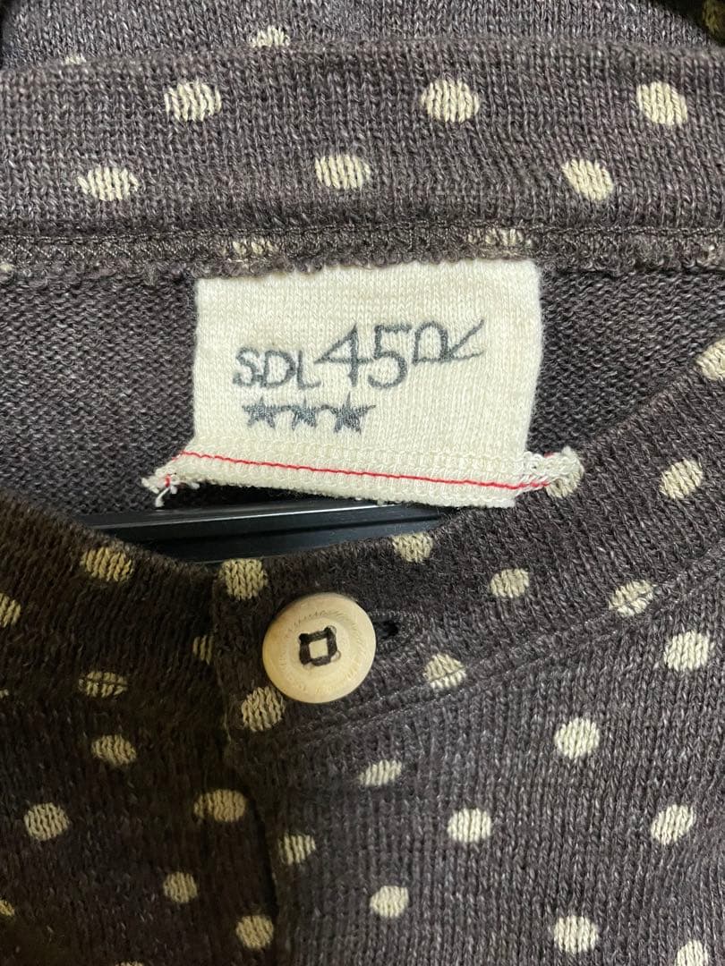 45R 45rpm SDLドット柄 カーディガン