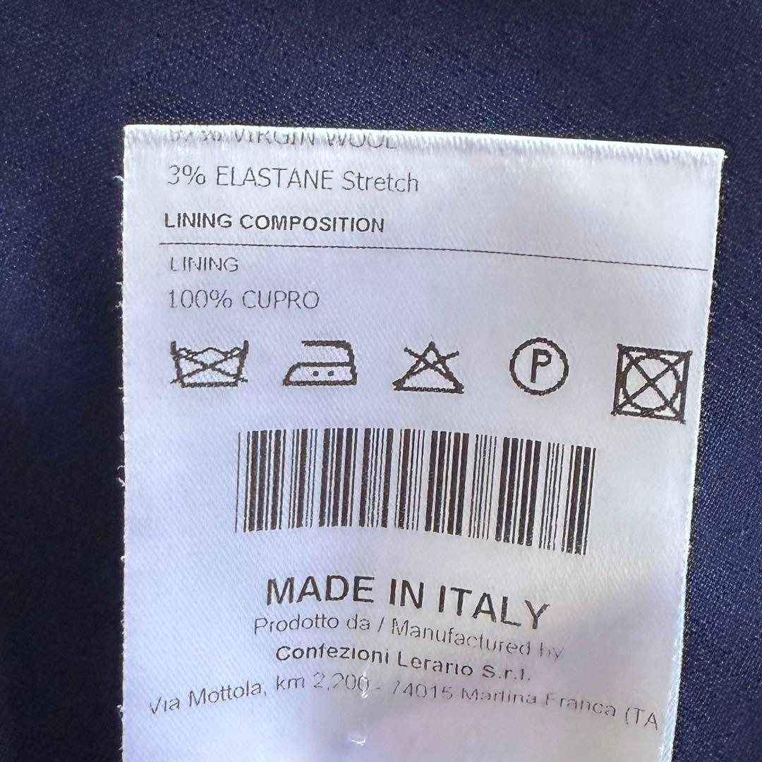 <25年モデル> TAGLIATOR dakar ネイビー ウール スーツ 46