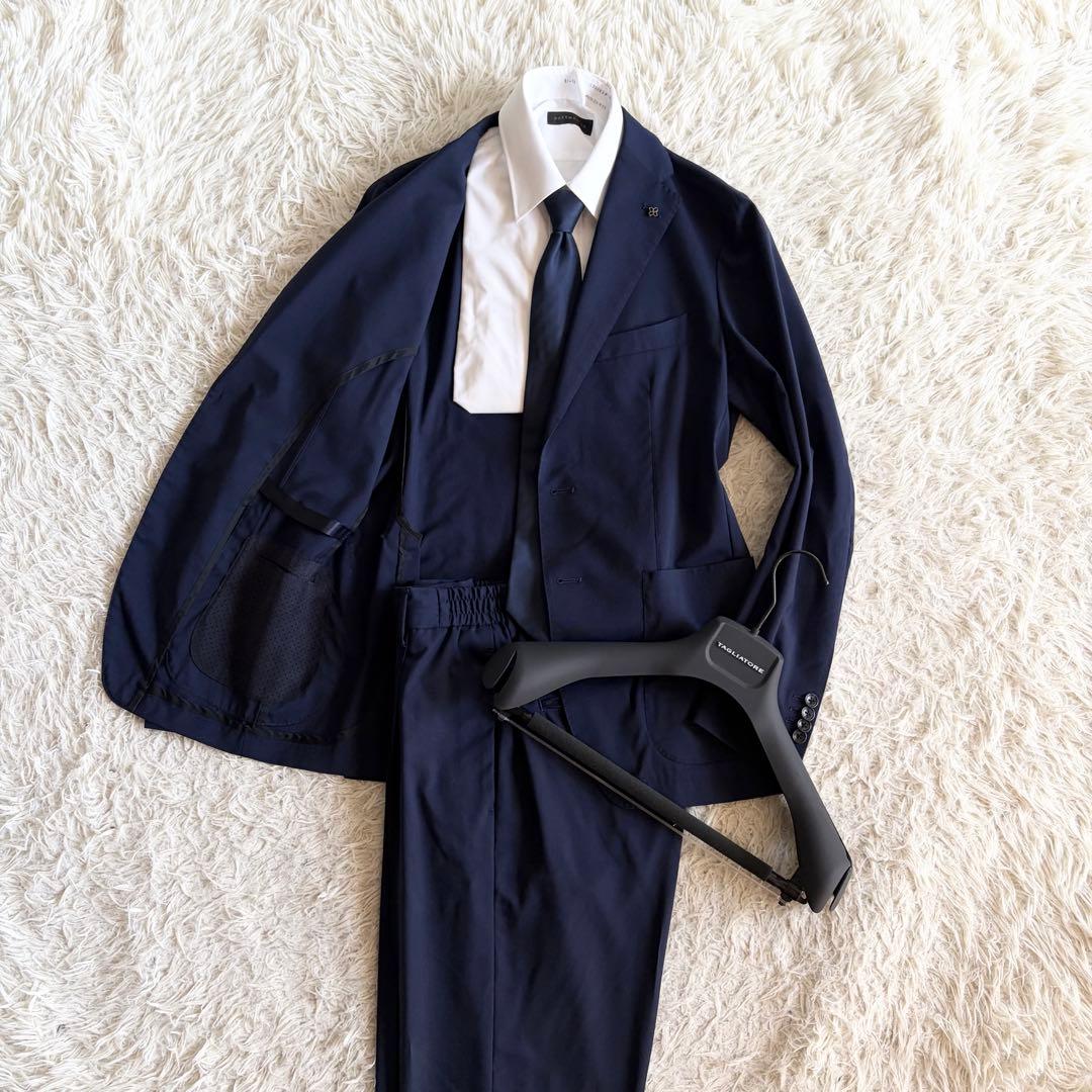 <25年モデル> TAGLIATOR dakar ネイビー ウール スーツ 46