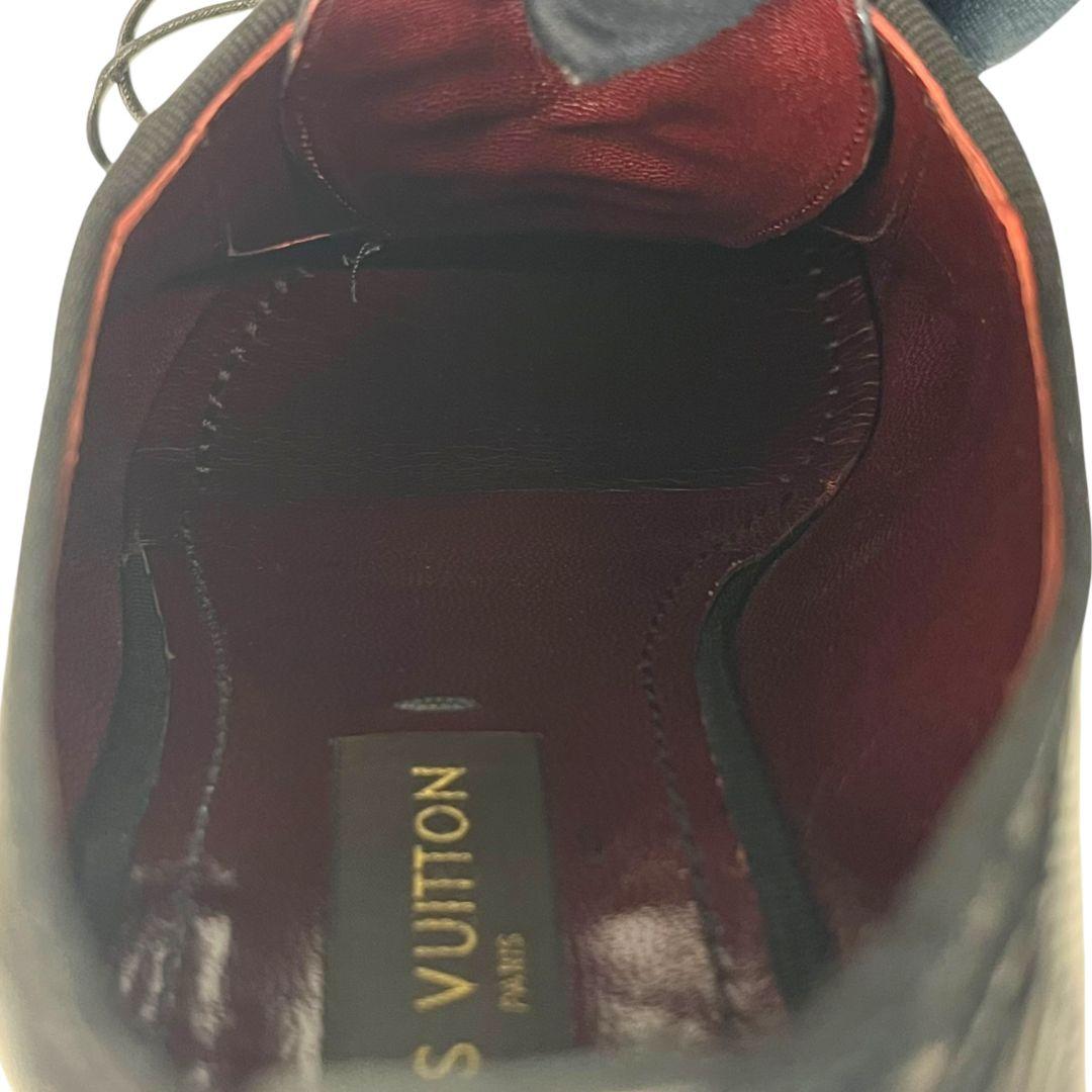 【川越清秀】 ルイヴィトン　ダミエ　ビジネスシューズ　レザー　パンチング