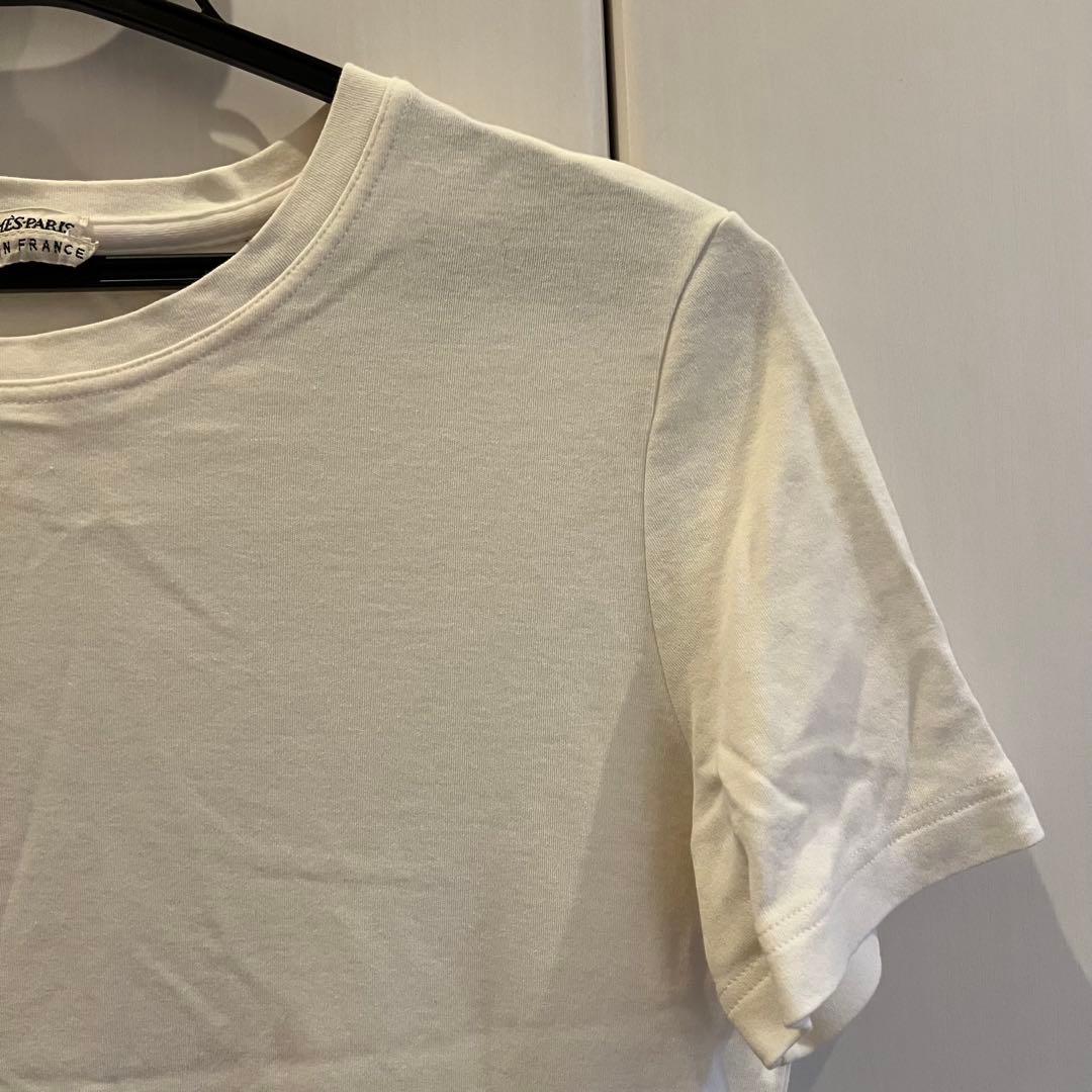 HERMÈS エルメス　ホワイト 半袖Tシャツ　40サイズ