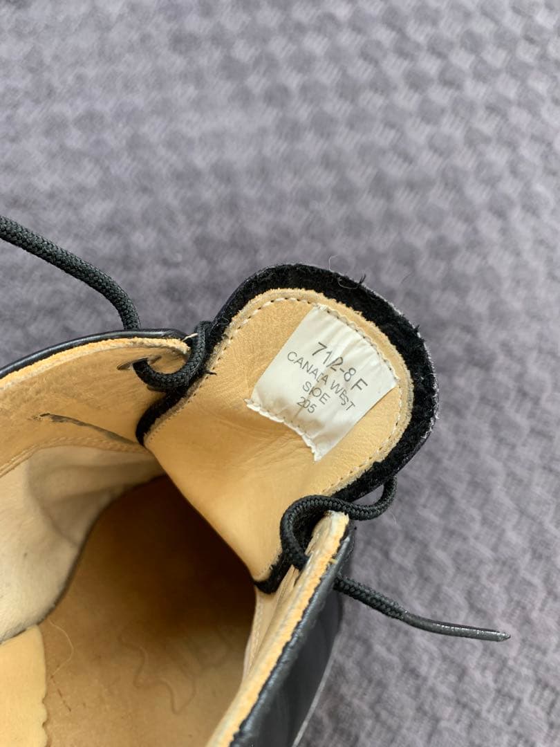 【桜】00s“ WEST”レザーシューズ カナダ軍シューズ