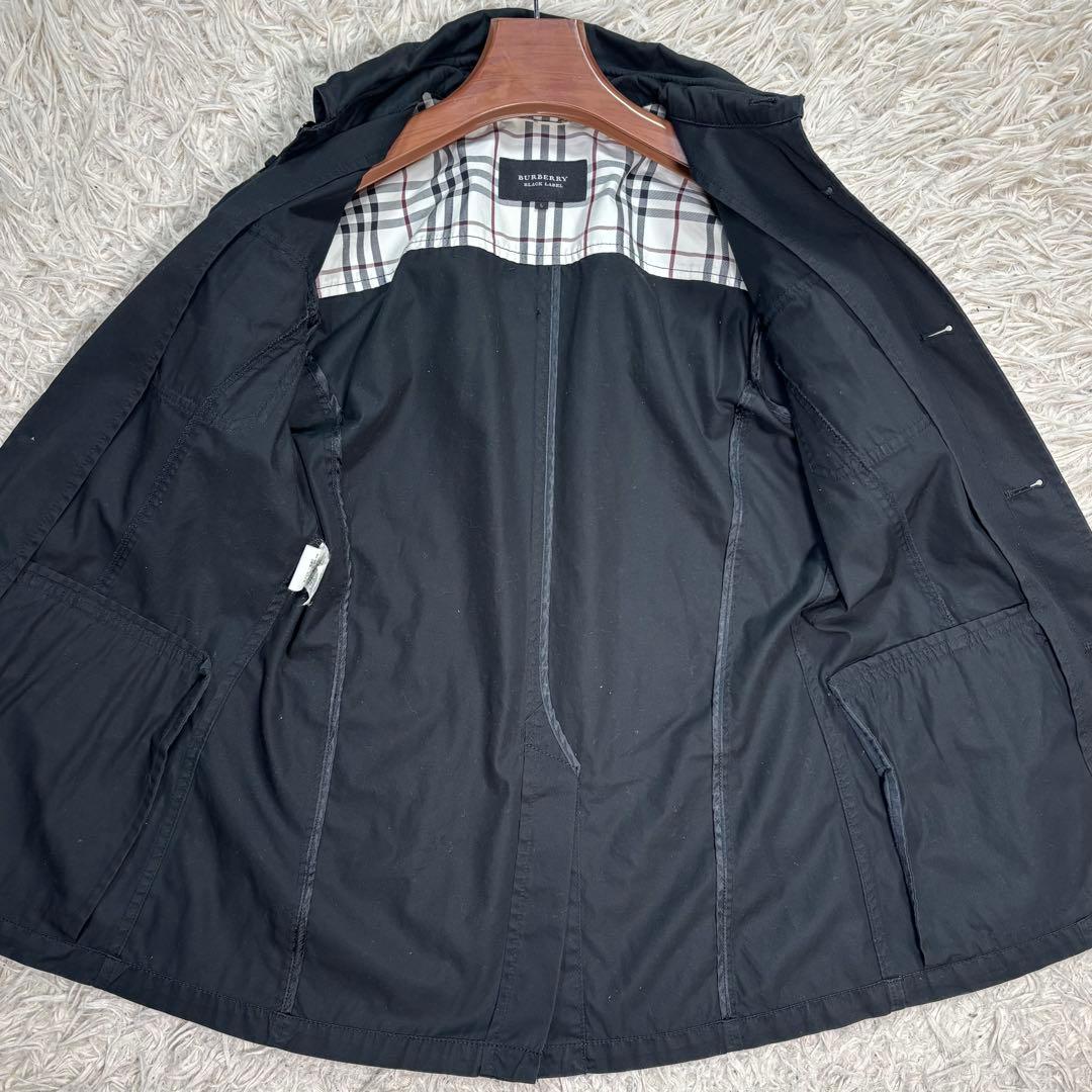 BURBERRY BLACK LABEL ミリタリージャケット　ノバチェック　L