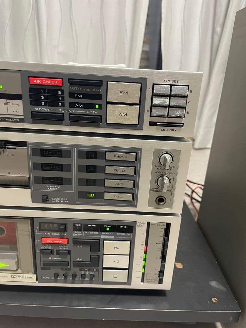 TRIO A-9D, X-9RD ,T9D, S-9Dコンポ シルバー/グレー