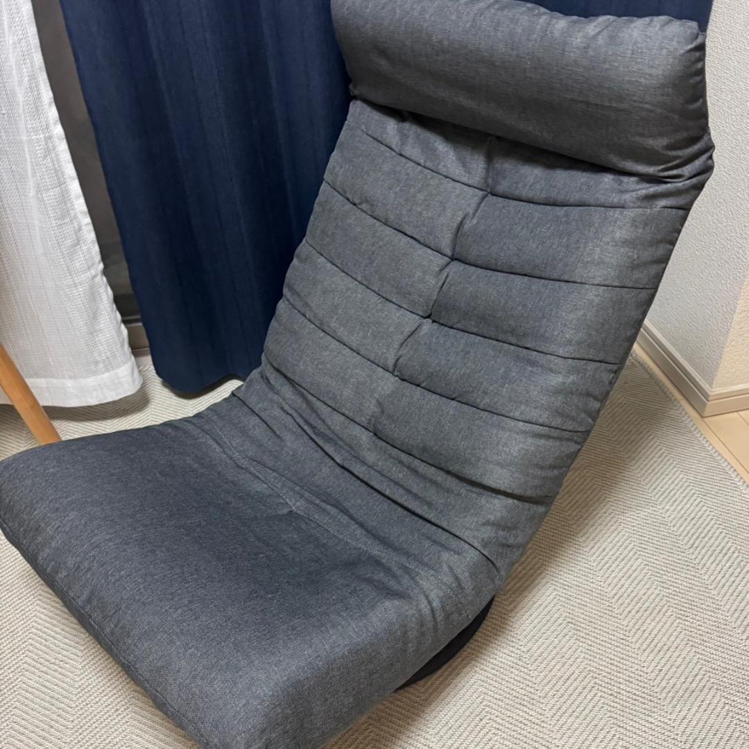 【新品】ニトリ　 リクライニング　回転座椅子　グレー