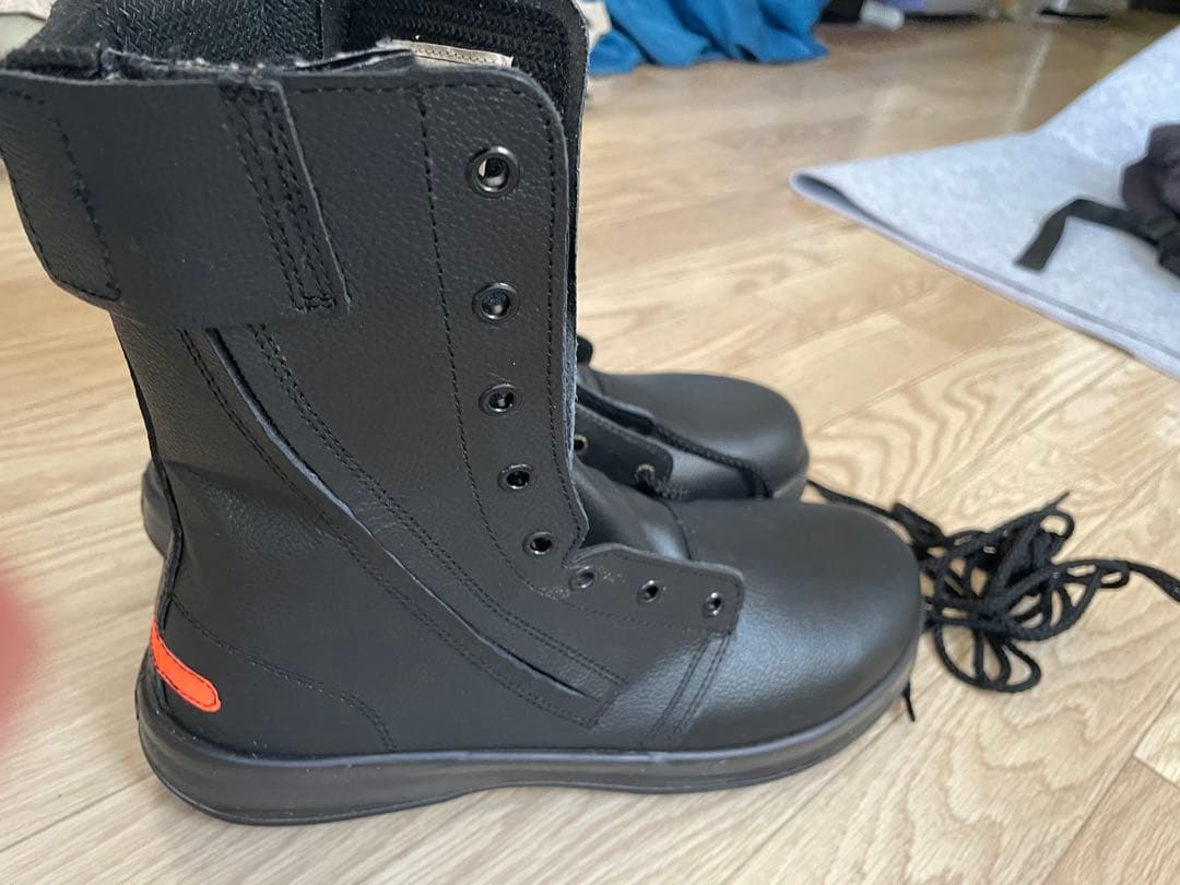 【未使用品】安全靴 27.5cm ブラック WS33 静電靴 消防 長編上