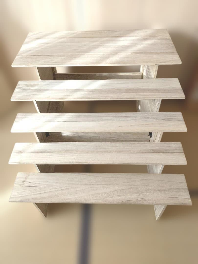 雛壇 ５段 桐 (＋赤フェルトと金屏風) 雛人形