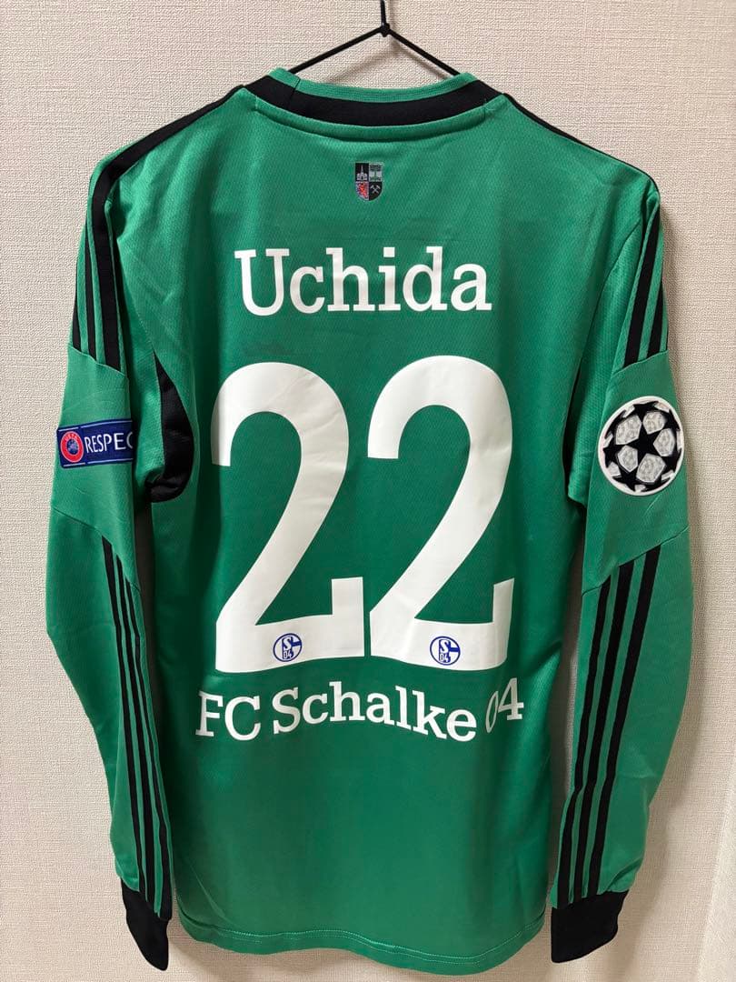 【選手用】シャルケ 2014/15CL 内田篤人 長袖 ユニフォーム