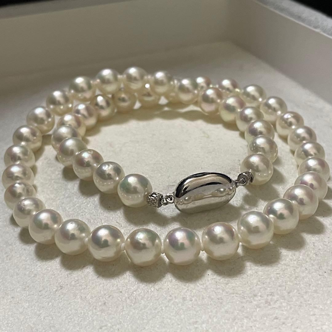 【超大珠✨3点セット】あこや真珠 8.0-8.5 ネックレス イヤリング パール