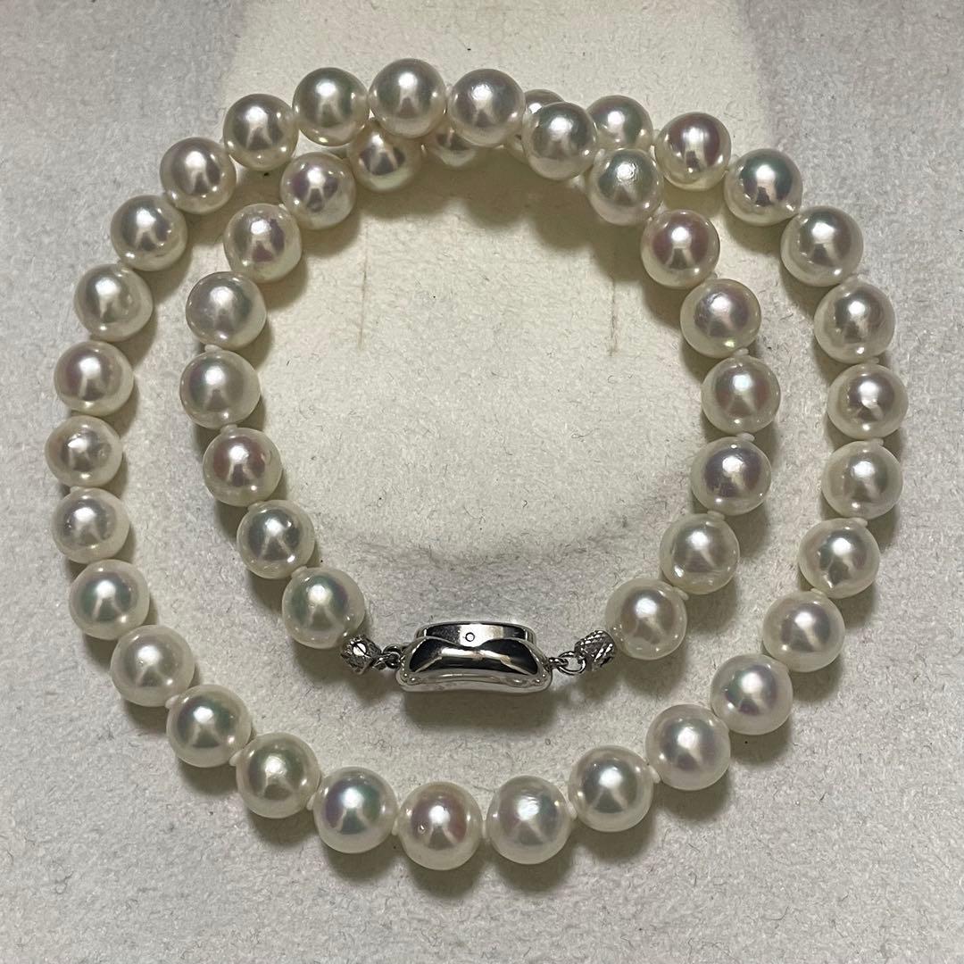 【超大珠✨3点セット】あこや真珠 8.0-8.5 ネックレス イヤリング パール