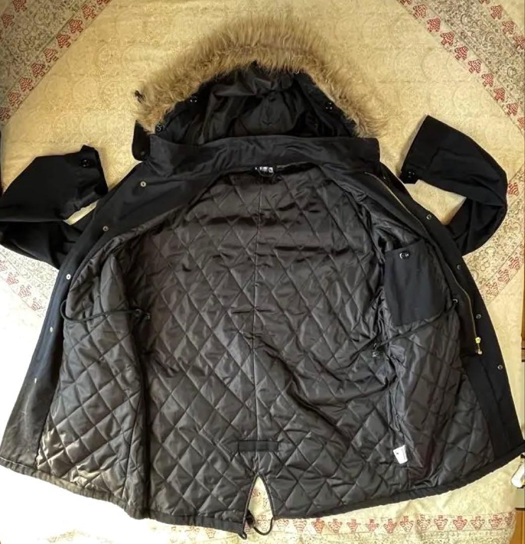 SKULLWORKS スカルプリント モッズコート　黒　美品！