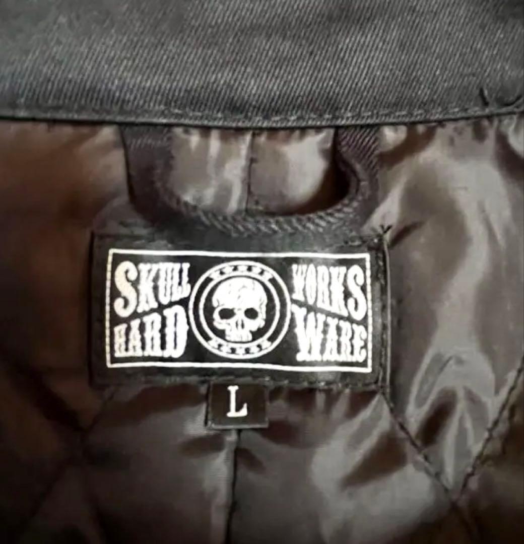 SKULLWORKS スカルプリント モッズコート　黒　美品！