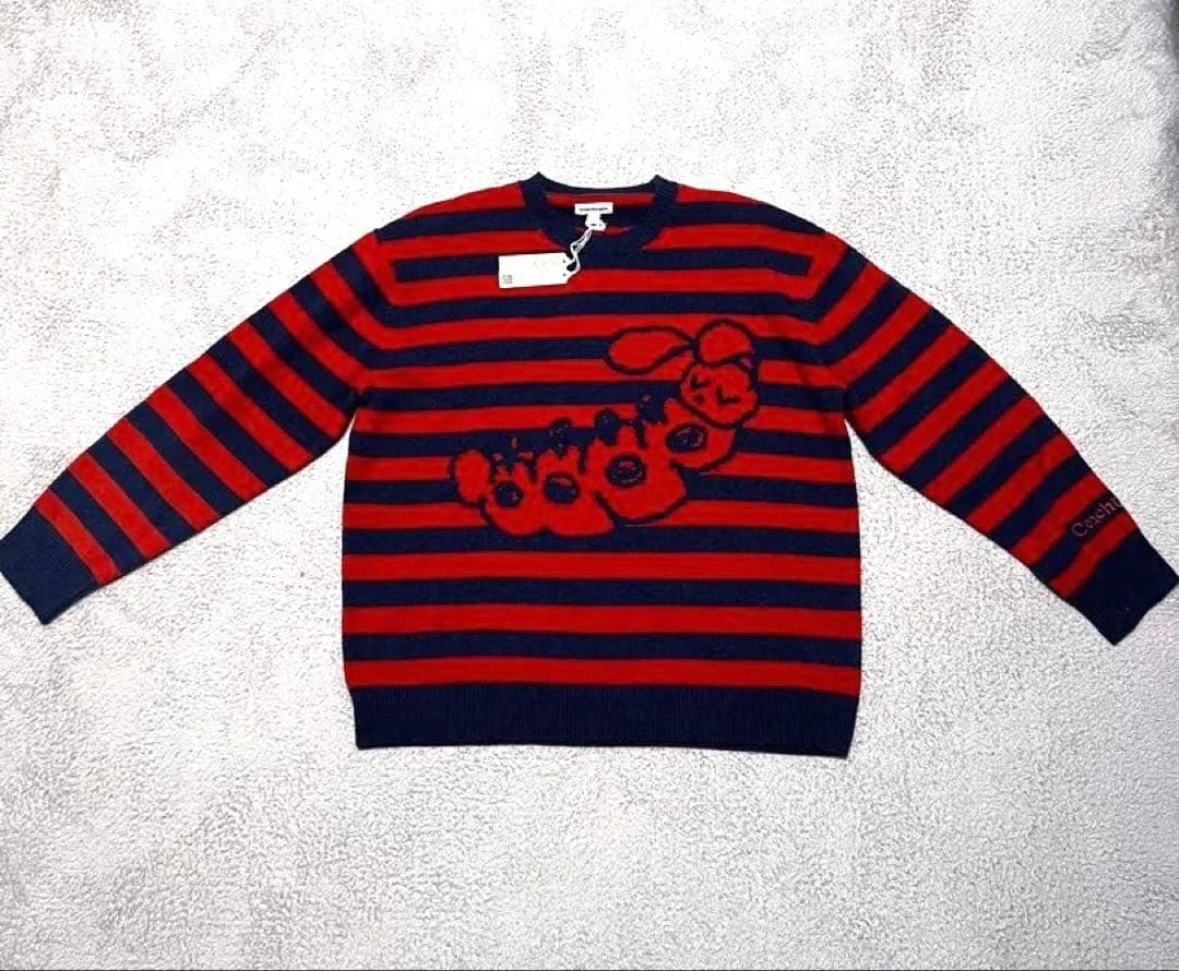 Coach キャタピラー ニットセーター L 新品タグ付き