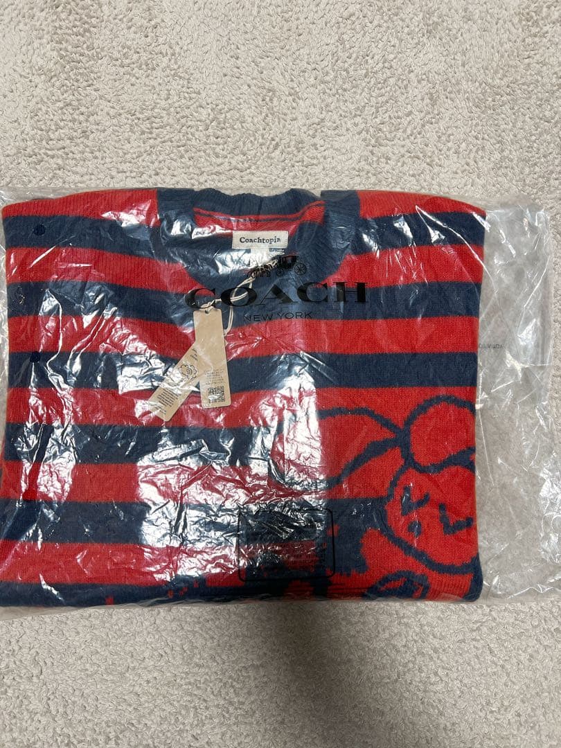 Coach キャタピラー ニットセーター L 新品タグ付き