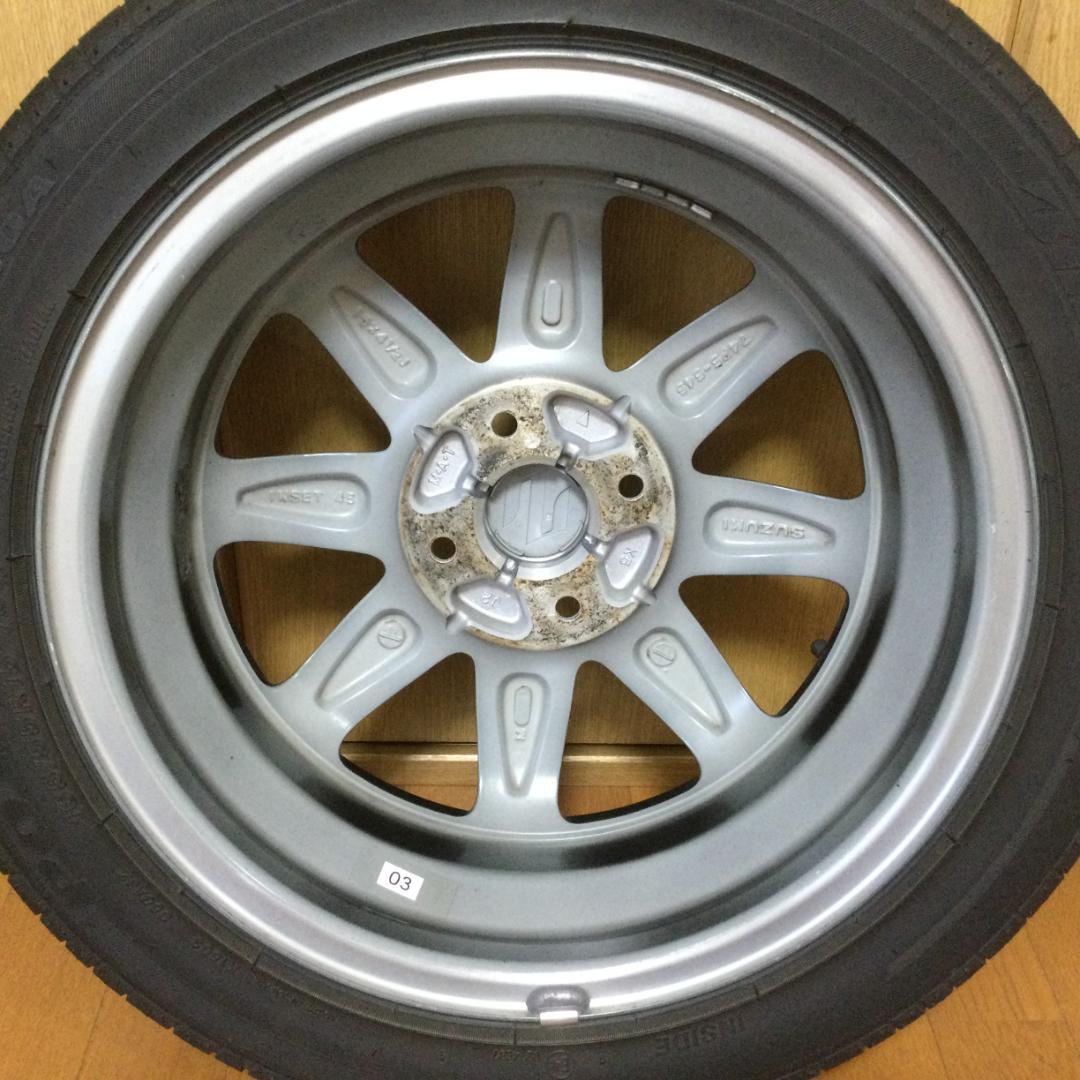 ③アルトターボRS★スズキ純正 165/55R15 75V 1本★中古美品